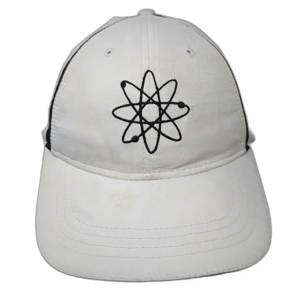 Cap America Baseball Cap White One Size Atomic Symbol UniTech US Nuclear Hat